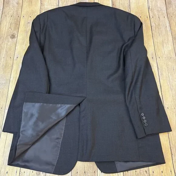 Hart Schaffner Marx Suit Charcoal Gray 46R 38W 30I - Picture 12 of 14